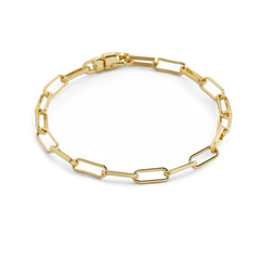 Open Link Paperclip Chain Bracelet