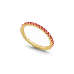 January Birthstone Eternity Stacking Ring