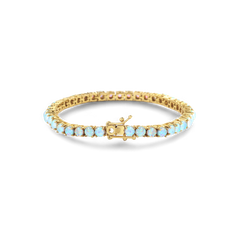Blue Opal Tennis Bracelet
