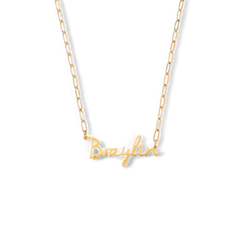 Fairy Name Necklace with Paperclip Chain