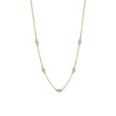 Dainty Crystal Station Necklace