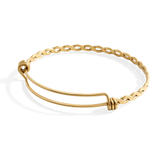 Dainty Adjustable Braided Bangle