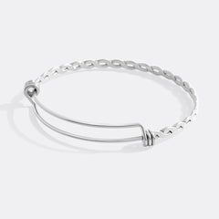 Dainty Adjustable Braided Bangle