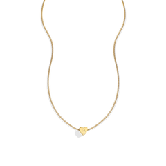 Dainty Heart Stacking Initial Necklace