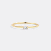 Diamond Dainty Baguette Stacking Ring