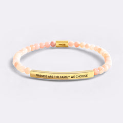 Friends Are The Family We Choose Beaded Inspire Bracelet