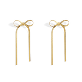 Herringbone Bow Earrings