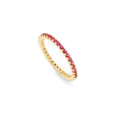July Birthstone Eternity Stacking Ring