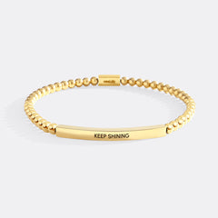 Keep Shining Beaded Inspire Bracelet