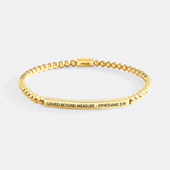 Loved Beyond Measure - Ephesians 3:19 Beaded Inspire Bracelet