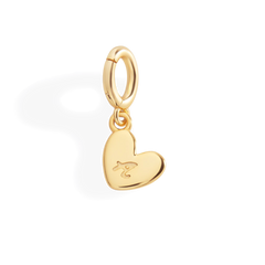 Dainty Heart Initial Charm