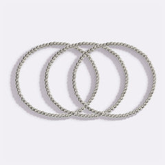 3mm Beaded Bracelet Stacking Set