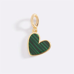 Natural Stone Heart Charm