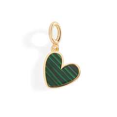 Natural Stone Heart Charm
