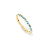March Birthstone Eternity Stacking Ring