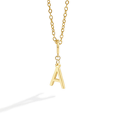 Minimalist Initial Charm Necklace