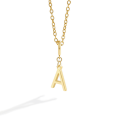 Minimalist Initial Charm Necklace
