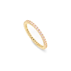 October Birthstone Eternity Stacking Ring