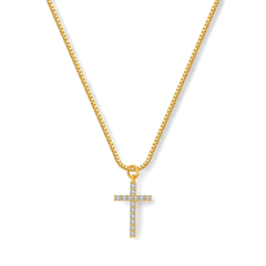 Pave Cross Necklace