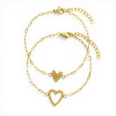 Perfect Fit Heart Bracelet Set