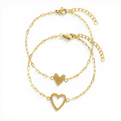 Perfect Fit Heart Bracelet Set