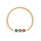 Personalized Birthstone Beaded Bracelet
