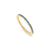 September Birthstone Eternity Stacking Ring