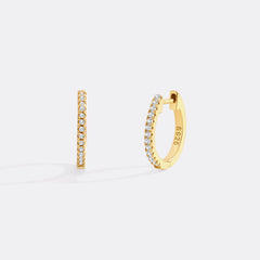 Small Dainty Pave Earring