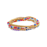 Summer Beaded Bracelet Stacking Set