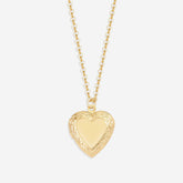 Personalized Heart Locket Necklace