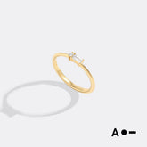 Dainty Personalized Morse Code Ring
