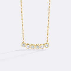 Classic Bezel-Set Diamond Necklace