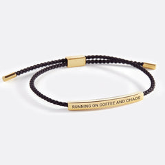 Running on Coffee and Chaos Inspire Bracelet