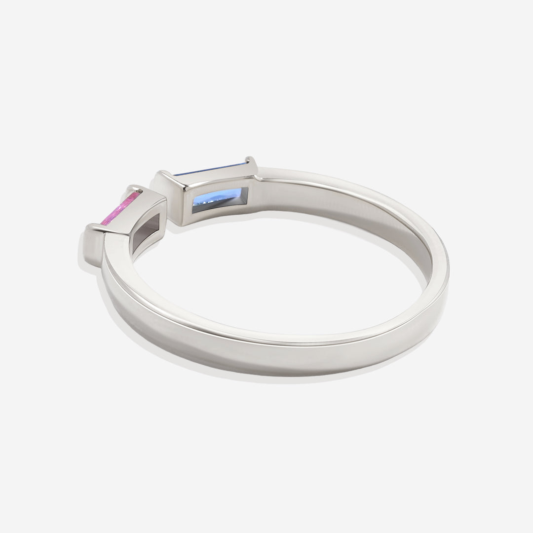 Adjustable Double Birthstone Ring