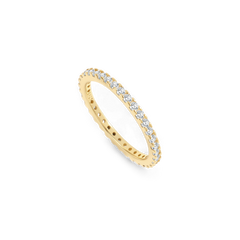 April Birthstone Eternity Stacking Ring