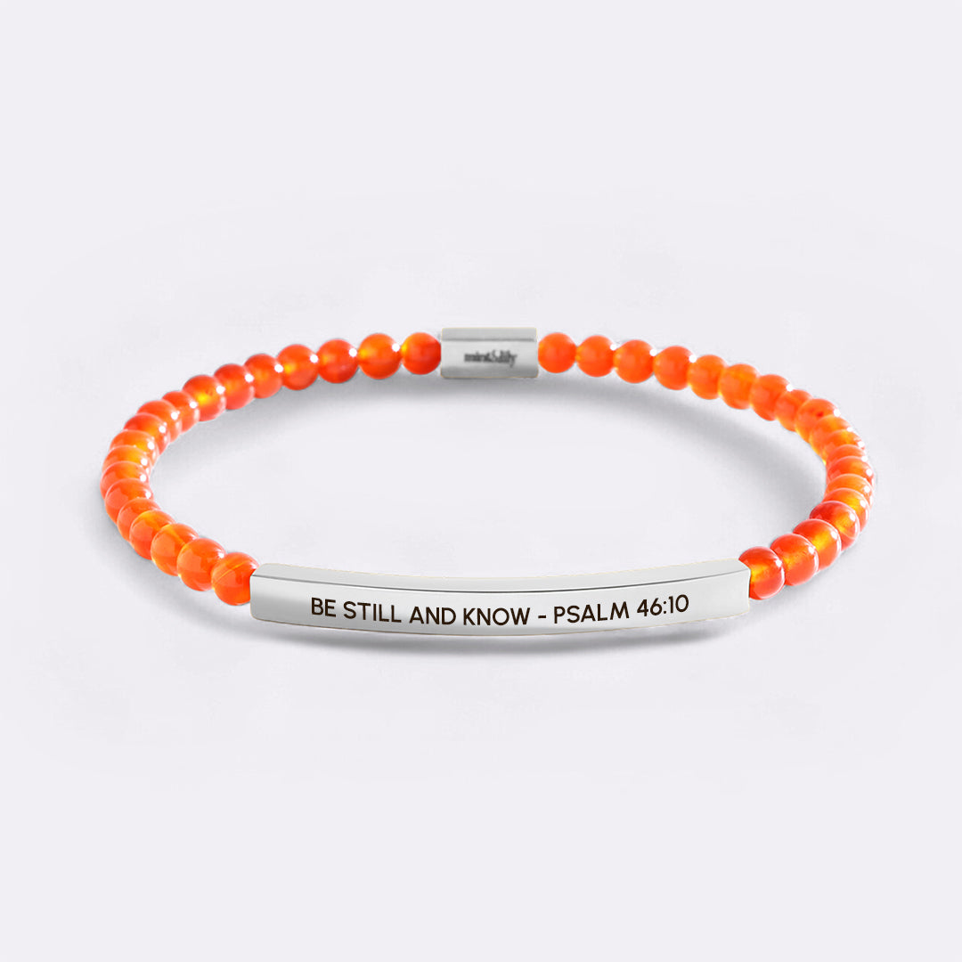 Be Still and Know - Psalm 46:10 Beaded Inspire Bracelet