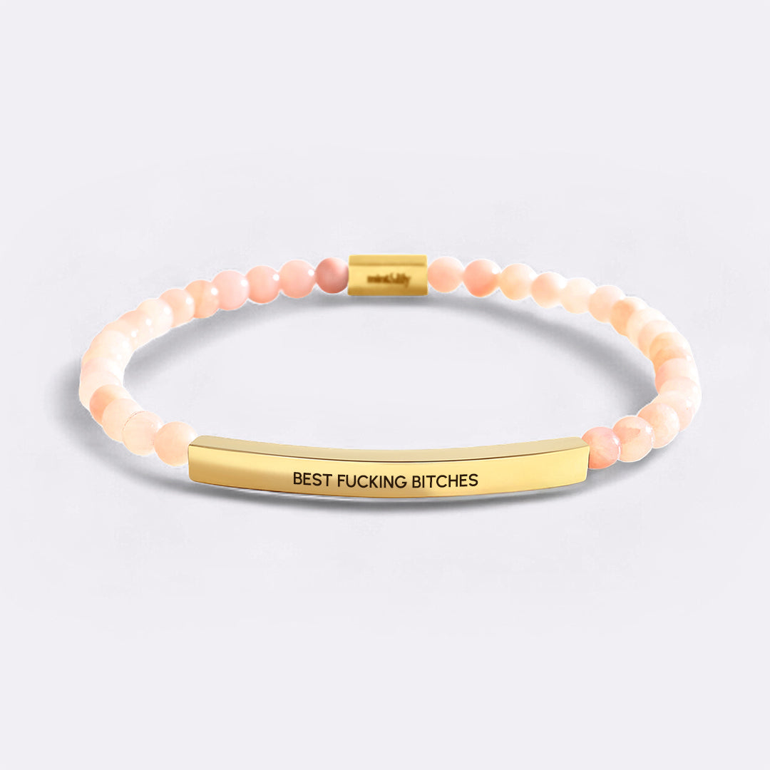 Best Fucking Bitches Beaded Inspire Bracelet