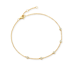 Bezel Set Diamond Bracelet