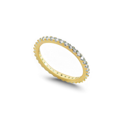 April Birthstone Eternity Stacking Ring