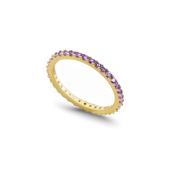 June Birthstone Eternity Stacking Ring