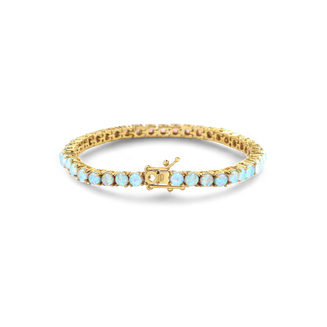 Blue Opal Tennis Bracelet