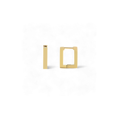 Chunky Square Huggie Earrings