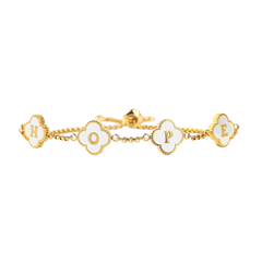 Clover Custom Name Bracelet