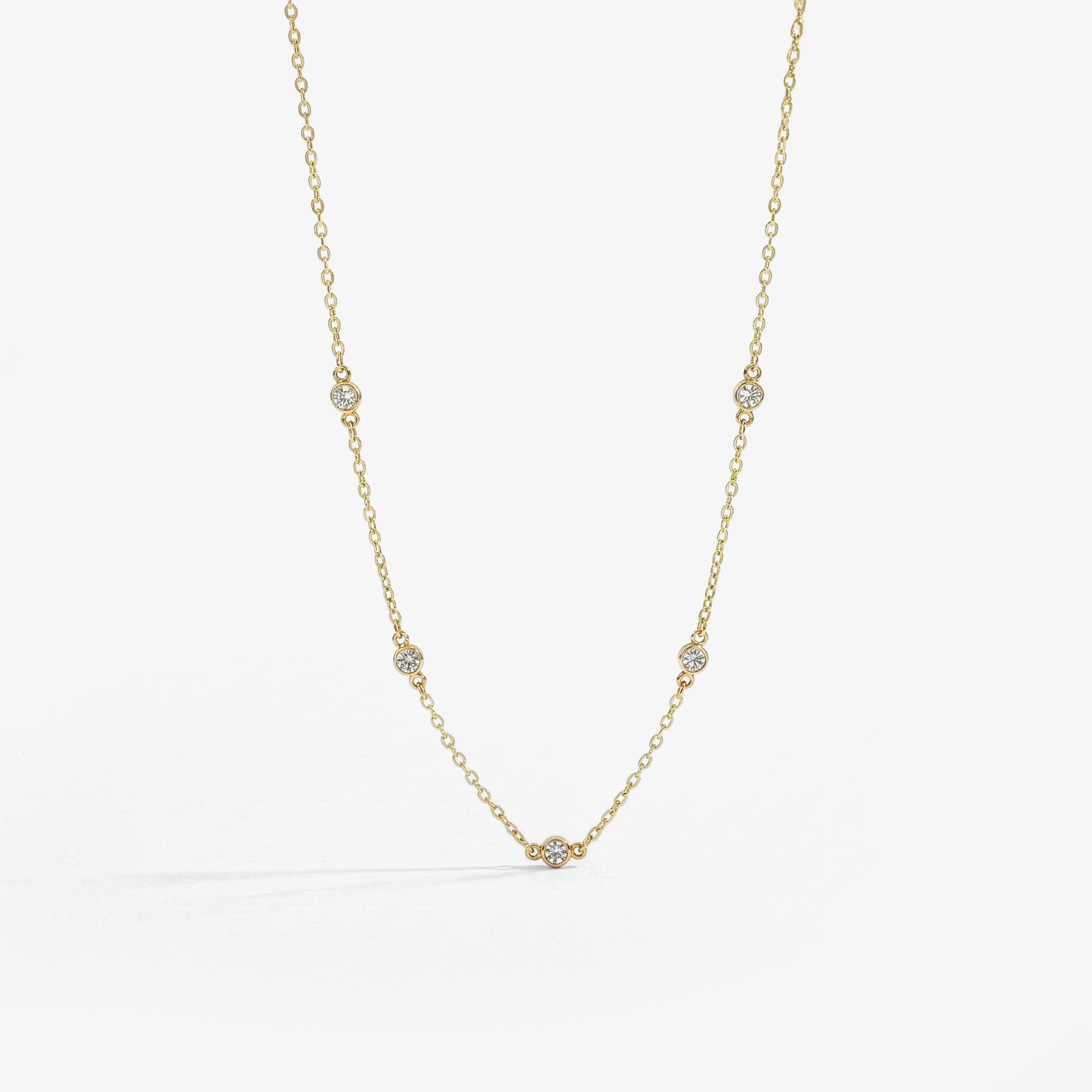 Dainty Crystal Station Necklace