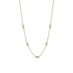 Dainty Crystal Station Necklace