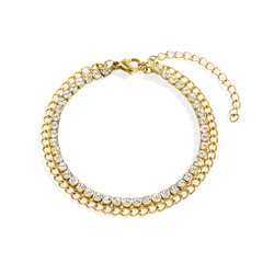 Double Chain Tennis Bracelet