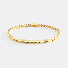 Friends Are The Family We Choose Beaded Inspire Bracelet