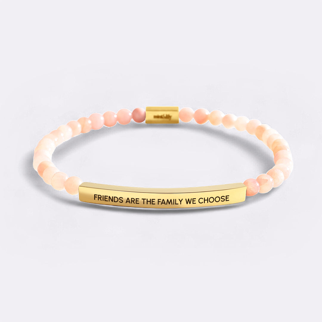 Friends Are The Family We Choose Beaded Inspire Bracelet