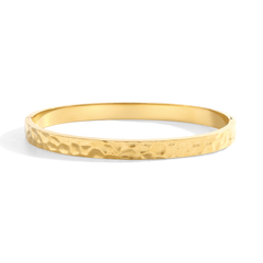 Hammered Gold Cuff Bracelet