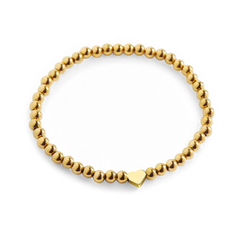 Heart Beaded Stacking Bracelet